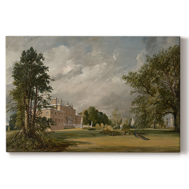 Malvern Hall, Warwickshire-John Constable-Gallery Wrapped Canvas-1809, 18 x 27