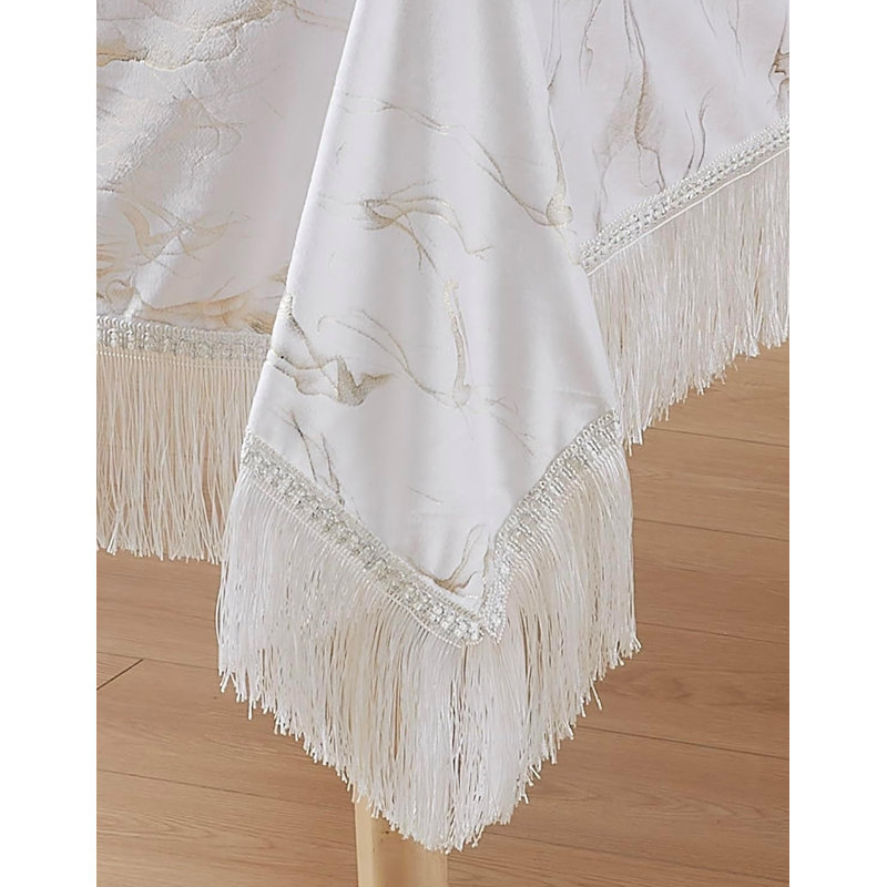 Nappe Kaxton, Rectangle 104 po, Blanc