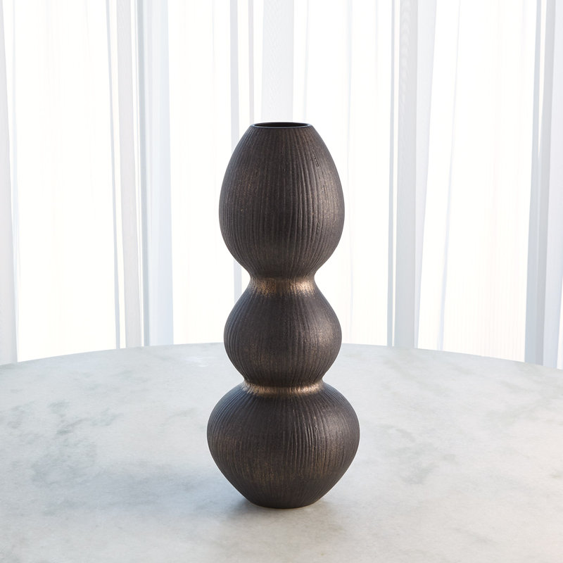 Ceramic Table Vase, 20.25" H x 8" W x 8" D, Matte White