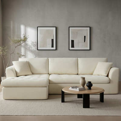 109'' Modular Sectional Sofa With Cloud-Soft Support And Pet-Friendly Chenille Fabric