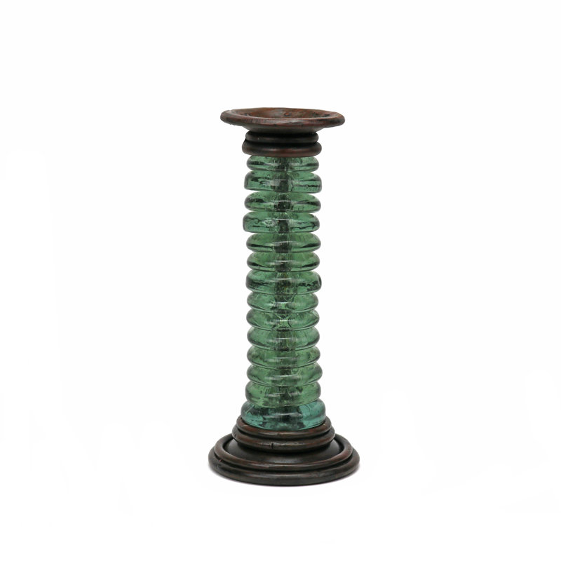 Rhine Candlestick, 9" H x 4" W x 4" D