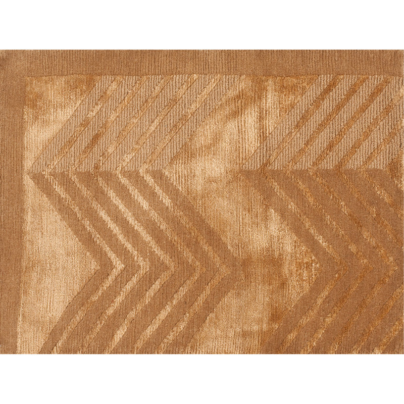 Ralph Lauren Monroe Chevron Wool, Viscose Chevron Rug, Rectangle 6' x 9'