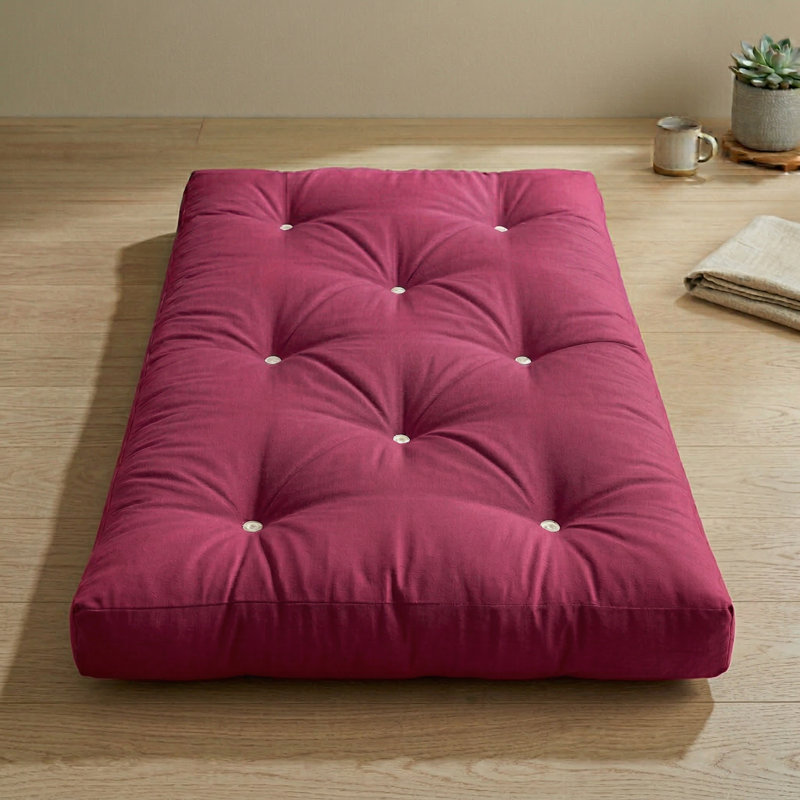 15cm Futon Mattress Futon  Mattress, Pink, Small Single (2'6)