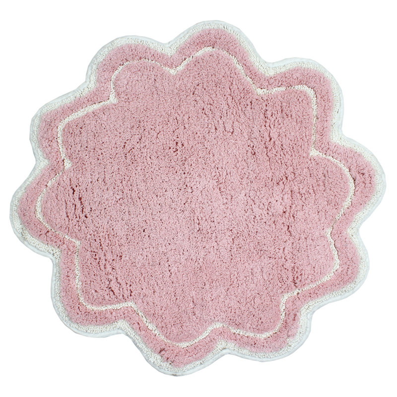 Tapis pour salle de bain Dobrinka, 30 po (rond), Rose