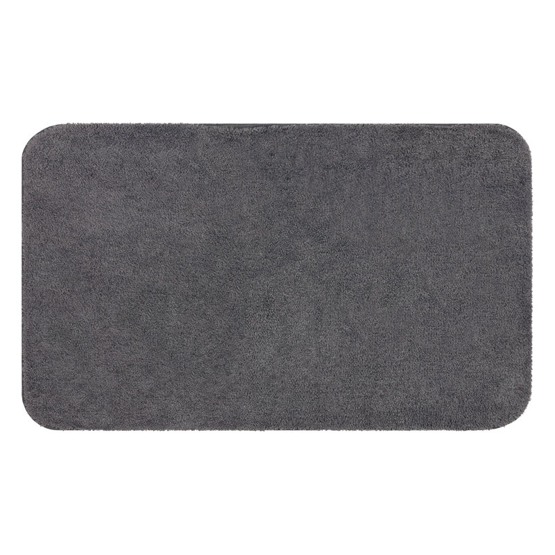 Tapis de bain antidérapant en nylon doux Mccluney, Marine, L 24 po x L 40 po