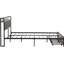 Grand lit en métal avec tête de lit avec fonction de rangement - Structure, pas de sommier tapissier, sous-espace, assemblage facile, poids de 71,26 lb, rangement pour le revêtement de la plateforme de la grande taille, ressorts requis, grand sous et stable-1443795229