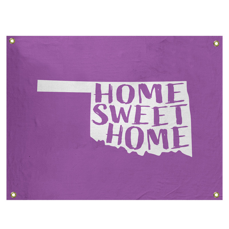 Tapisserie murale oklahoma doux pour la maison, H 26 po x l 36 po, Violet