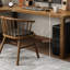 Bureau en coin en L en bois massif avec tablettes de rangement-889119679