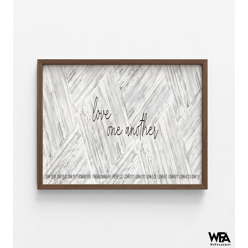 «Love One L'autre» par Cindy Jacobs, impression encadrée de John 13:34, affiche 1 Peter 1 22, idée de cadeau «Gods love», affiche murale biblique