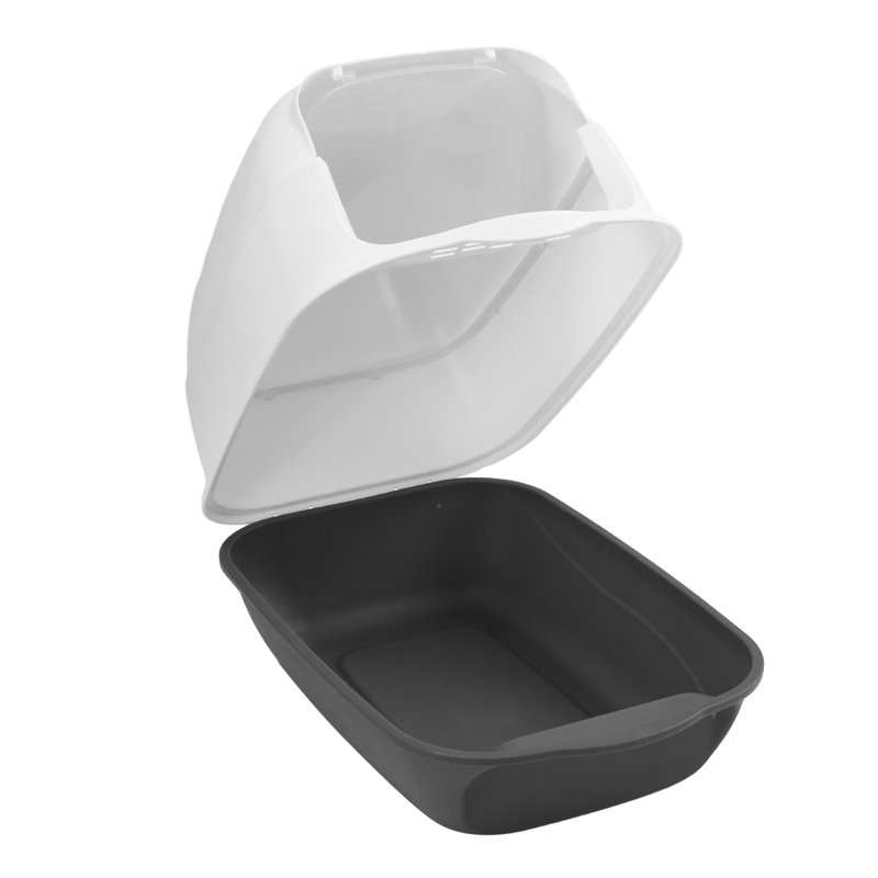 Polyethylene Plastic Enclosed Litter Box with Scoop
