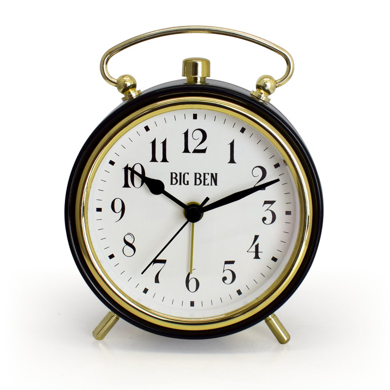 Westclox Classic Top Handle Alarm Clock