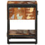 Armoire de chevet vidaXL Multicolore, bois massif récupéré, fer