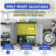 Armoire de rangement en métal robuste avec roulettes - Armoire de rangement pour outils robuste et durable pour les solutions de rangement de garage, de bureau et de maison