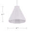 Luminaire suspendu moderne Millie White Midcentury
