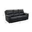 Canapé inclinable en cuir véritable avec accoudoirs coussinés de 88,5 po d'Igipa-1555705848