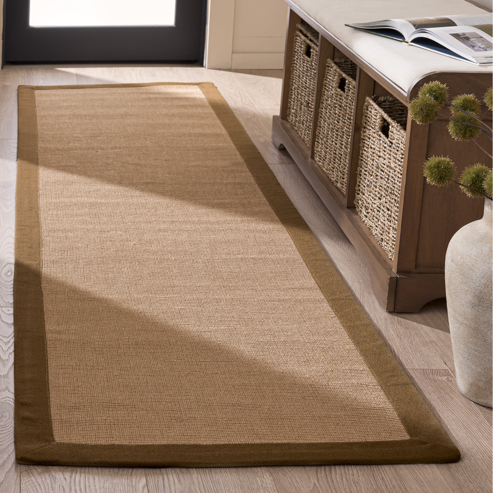 Flatweave Jute Rug, Runner 2'3" x 8'