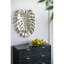 Ornement mural en aluminium à feuille d'or - Décoration d'élégance moderne 24,8 x 17,3 x 2 po-691596011