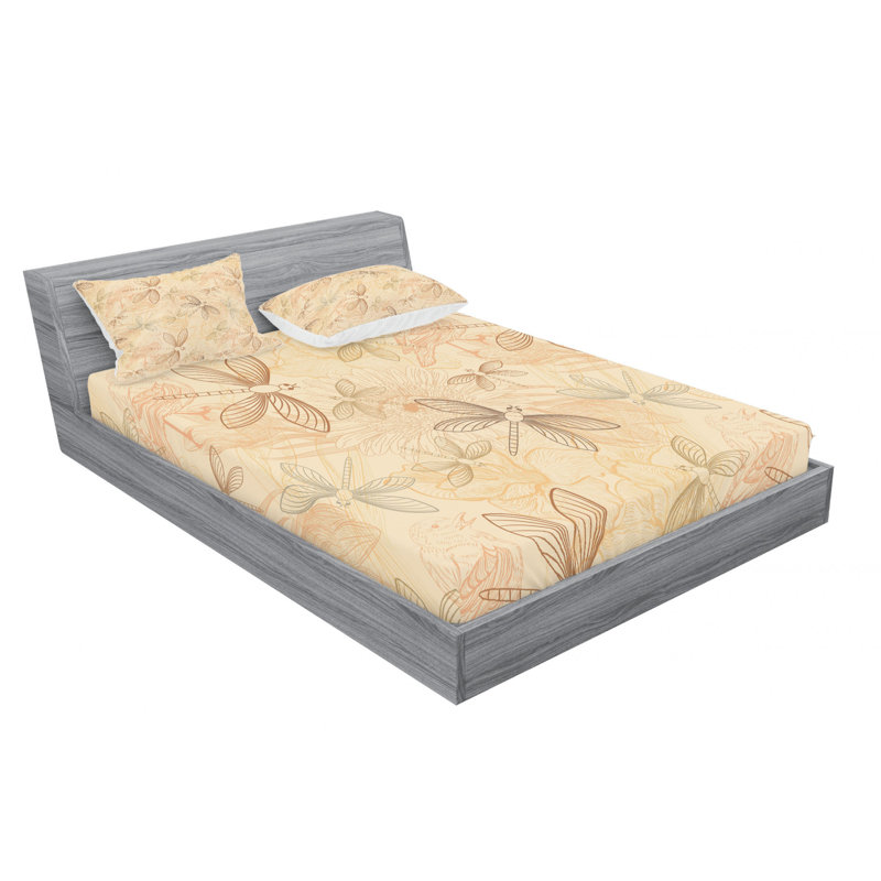 Microfiber Sheet Set, Queen Sheet Set with Fitted Sheet