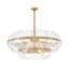 Grand lustre cylindrique à neuf lumières Lillia