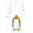 Glass Buffet Table Lamp