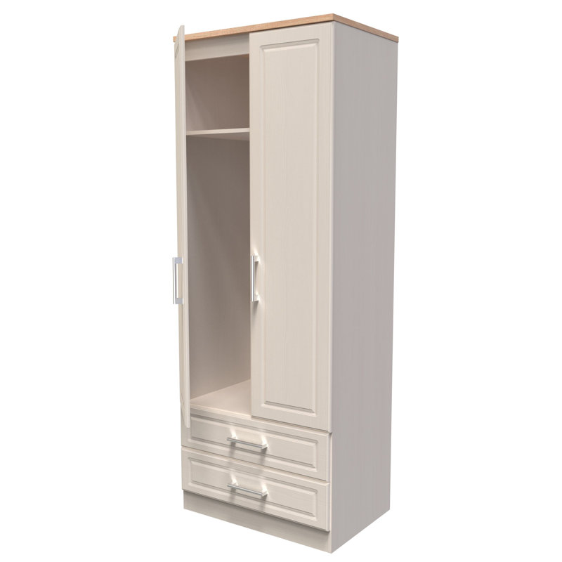 Aalysia Manufactured Wood Wardrobe, Kashmir Ash/Modern Oak