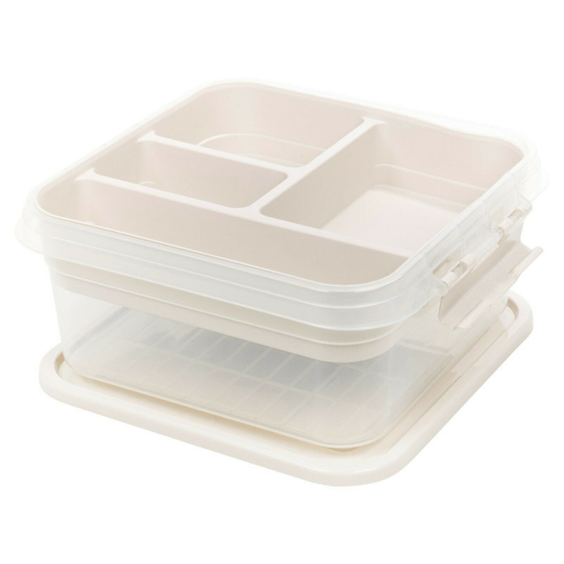 Belfry Kitchen Plastic Decorative Bin, Ivory