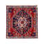 Fine Hand knotted Persian square Abadeh rug 2'X 2'