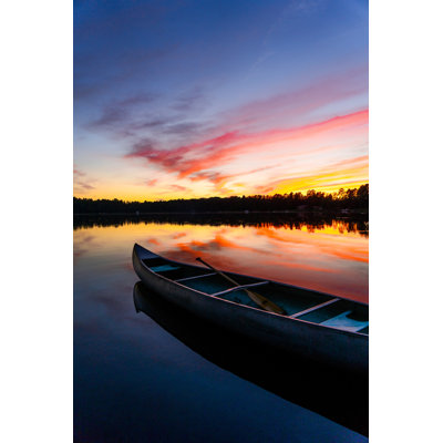 Lonely Canoe - Photographie sur toile tendue
