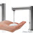 Brushed Nickel Deck Mount Touchless Faucet Soap Dispenser Set Dual Commercial Sensor System