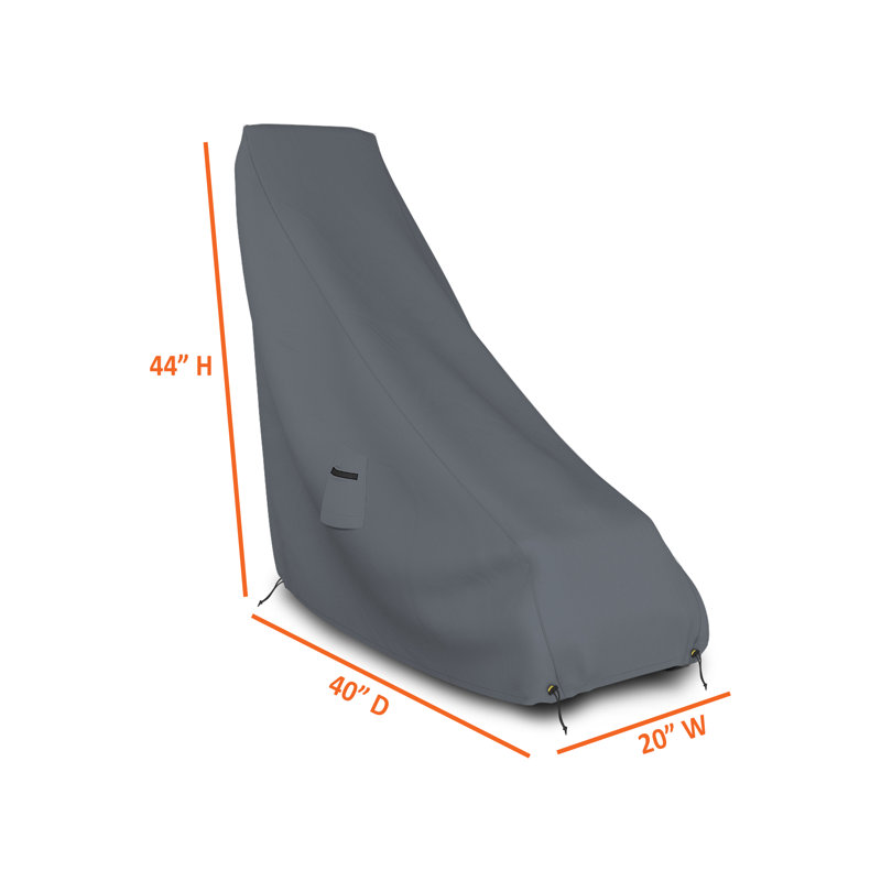 Outdoor Furniture Cover Cover, Grey, 111.8cm H x 101.6cm W x 50.8cm D