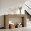 Grand canapé de table, table de couloir en bois, console