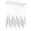 Luminaire suspendu cylindrique à DEL 14 lumières Bowning-392128934