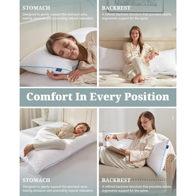 YZ Home Shredded Memory Foam Long Body Pillow Insert, Soft Support for Side, Stomach, Back Sleepers, and Pregnant Women