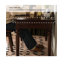 Bureau vintage en bois massif avec 3 tiroirs et pieds tournés-493115119