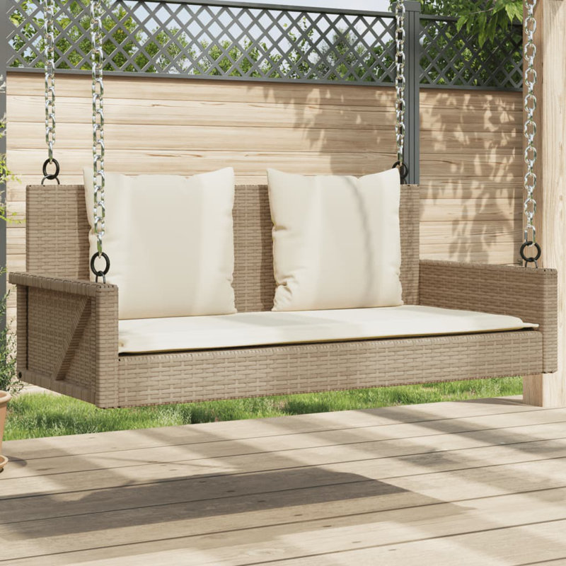 Balancelle de balancelle en acier PE, Beige