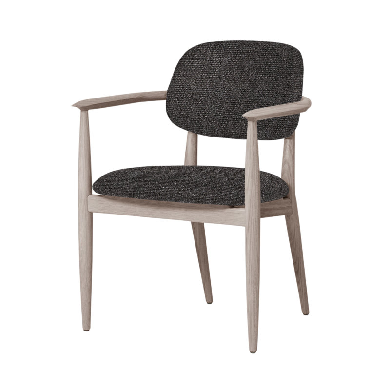 Chaise Slow de Space Copenhagen, Chêne naturel, Medley 60004