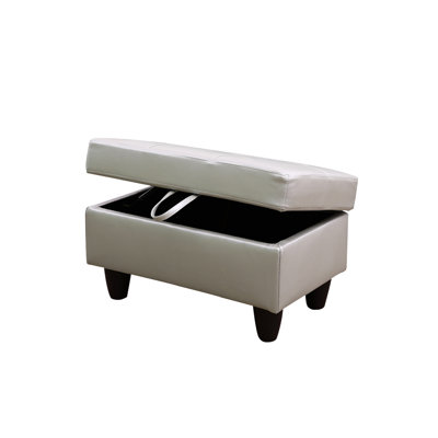 Faux Leather Upholstered Storage Bench