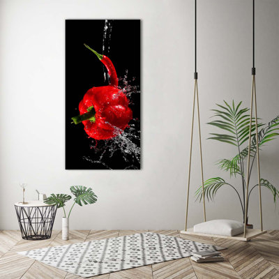 Two Peppers - Wrapped Canvas Print