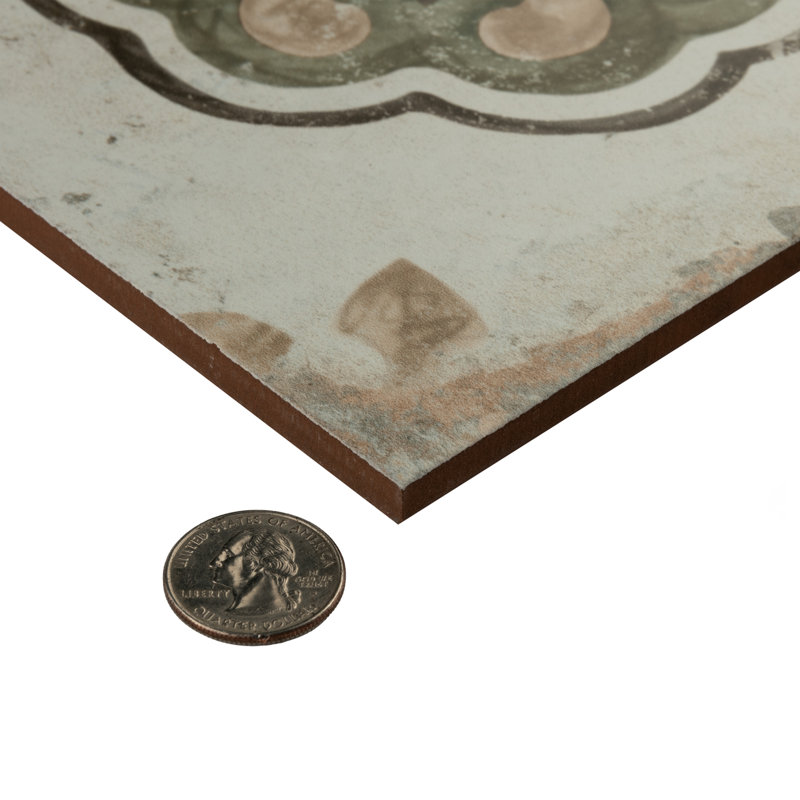 Kings Porto Flavia 17-5/8 In. X 17-5/8 In. Ceramic Patterned Wall & Floor Tile