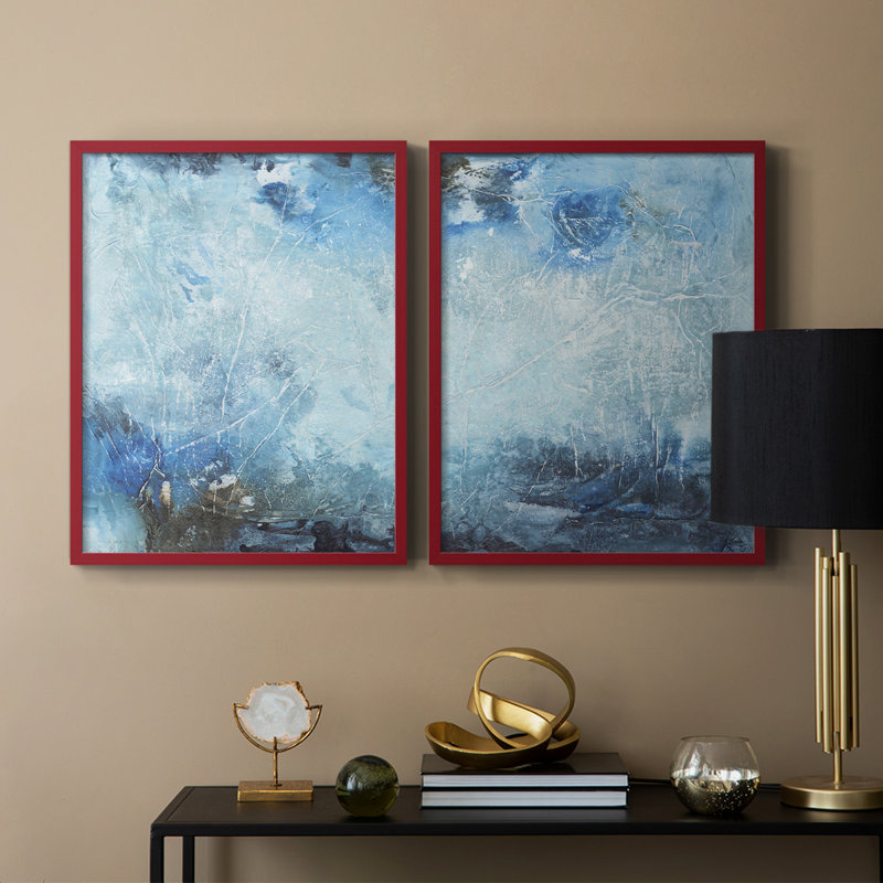 Coastal Seas III - reproduction encadrée de qualité supérieure - prête à être accrochée - aucun clou requis - aucun clou requis