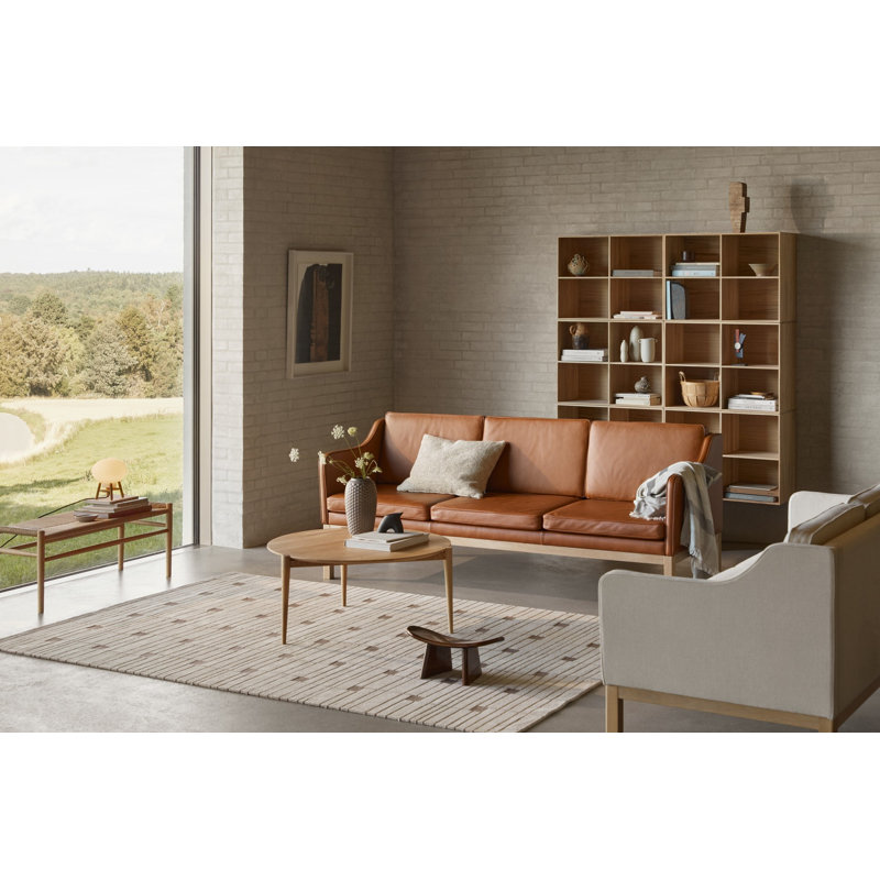 Mogens Kock B98 Solid Wood Bookcase, (2 Shelves) 14.17"H x 21.26"W x 7.87"D