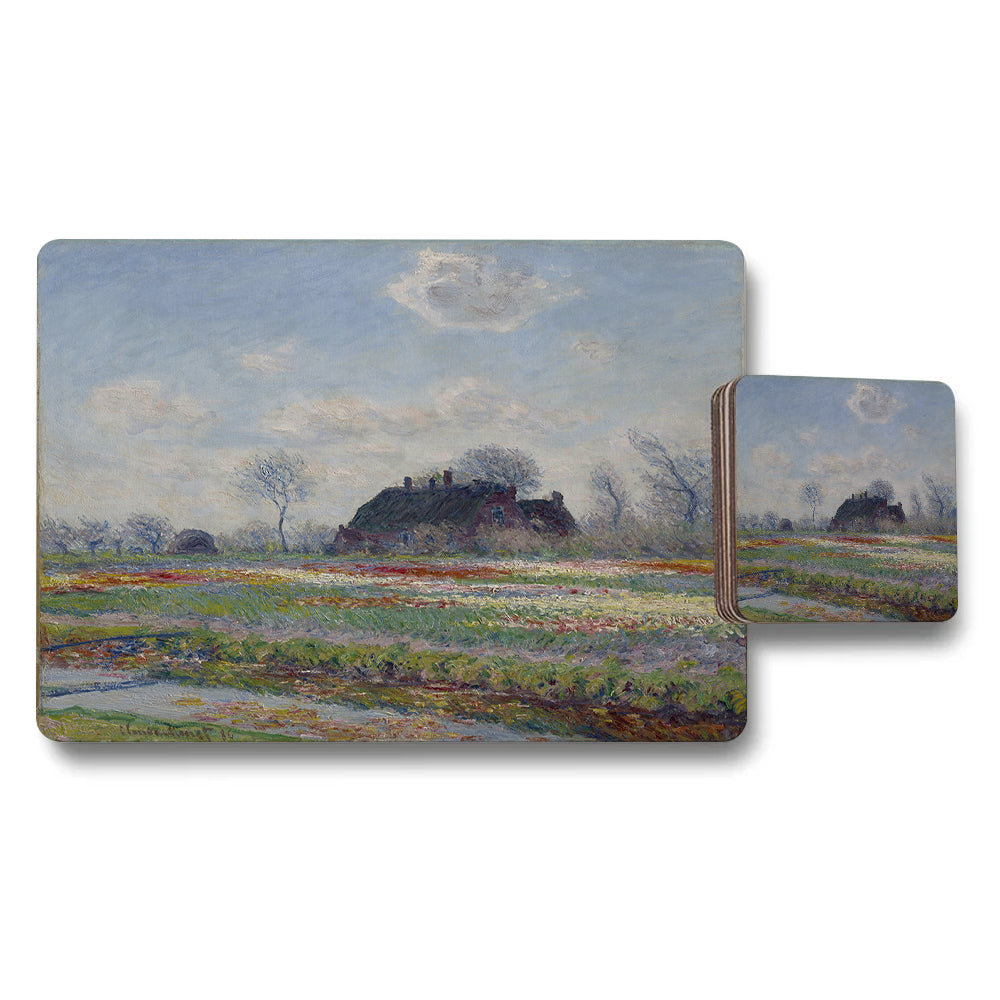 Impressionist Landscape Placemats And Coasters Set For Dining Table
