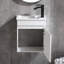 Ensemble de meuble-lavabo simple mural blanc 18 po Falisha