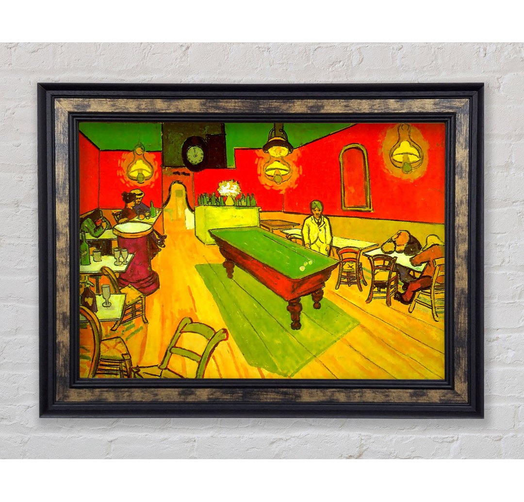 Gerahmtes Leinwandbild Night Cafe 2 von Vincent Van Gogh