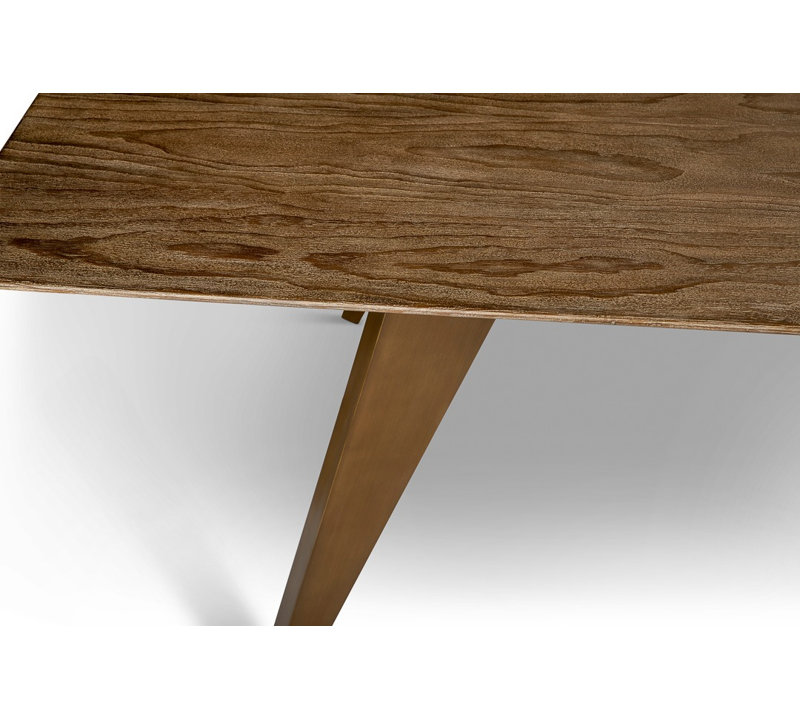 Lawrence Solid Wood Dining Table, Rustic Gray Pine