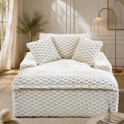 Comfort - bearing Sofa with Two Pillows and One Backrest, Ideal for Multiple Scenarios in Bedrooms and Living Rooms, Offering a Relaxing Experience