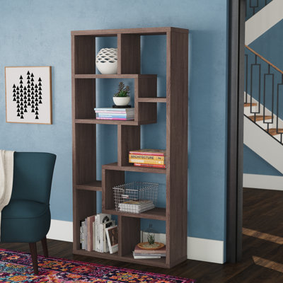 Pandora 180cm H x 89cm W Geometric Bookcase