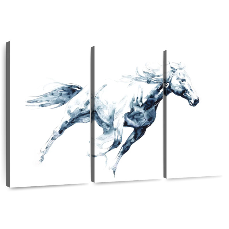 Brampt Sapphire Gallop I, 28" H x 45" W