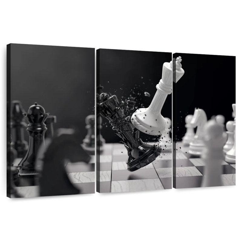 Senne Chess Battle, 24" H x 38" W