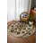 Isabel Collection Digital Print Cotton-Polyester Beige Brown Moroccan Rug-877842886